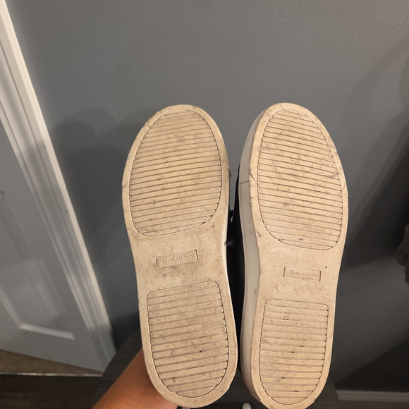 Tory Burch Navy Leather Sneakers - Picture 9 of 10